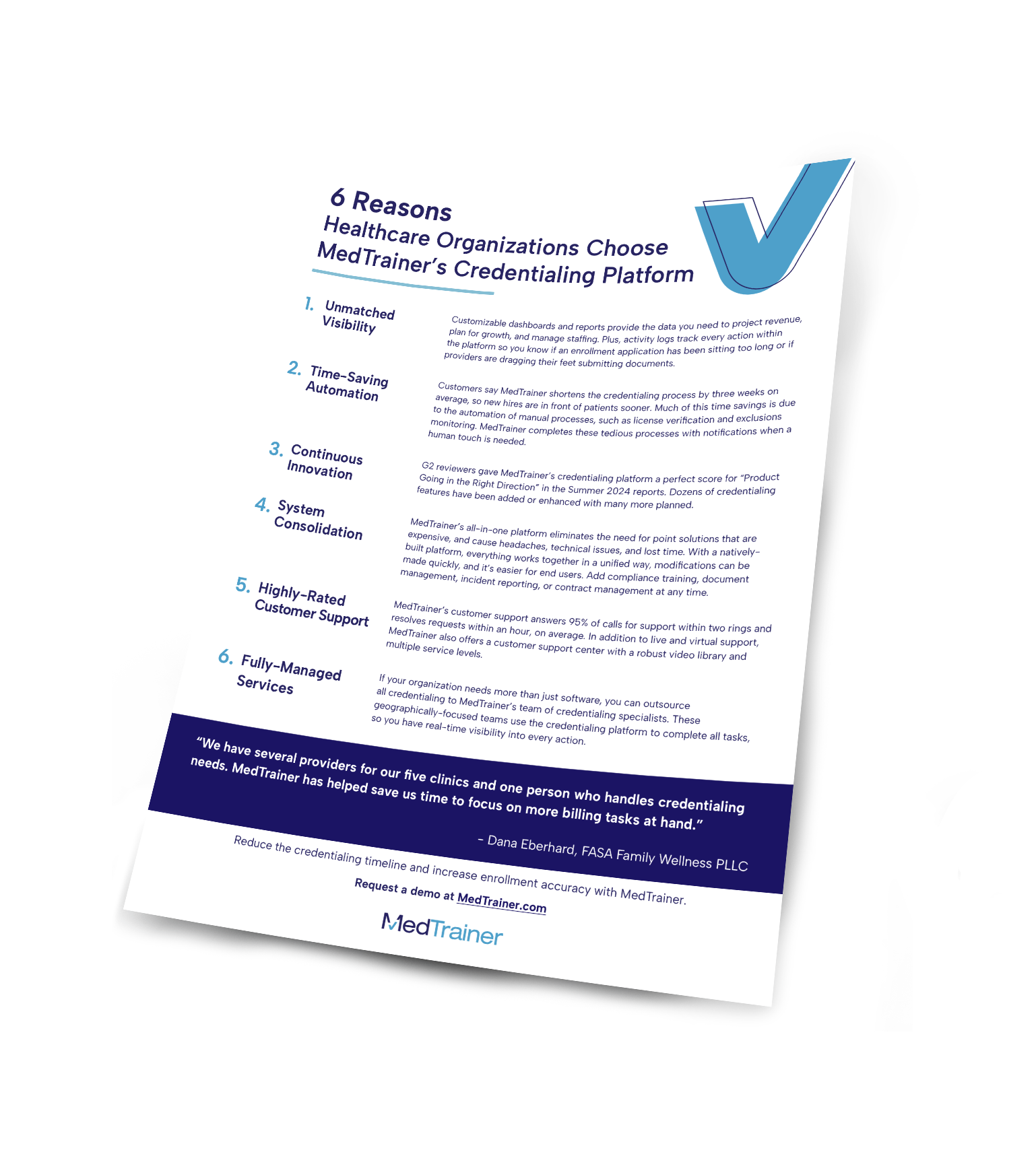 Free Guide: 6 Reasons To Partner With MedTrainer On Credentialing