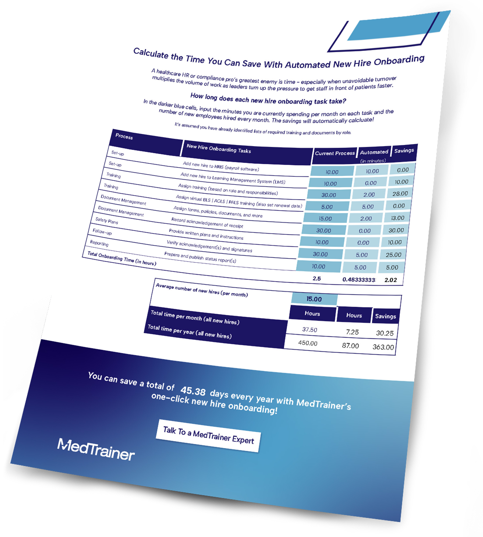 Automated New Hire Checklist