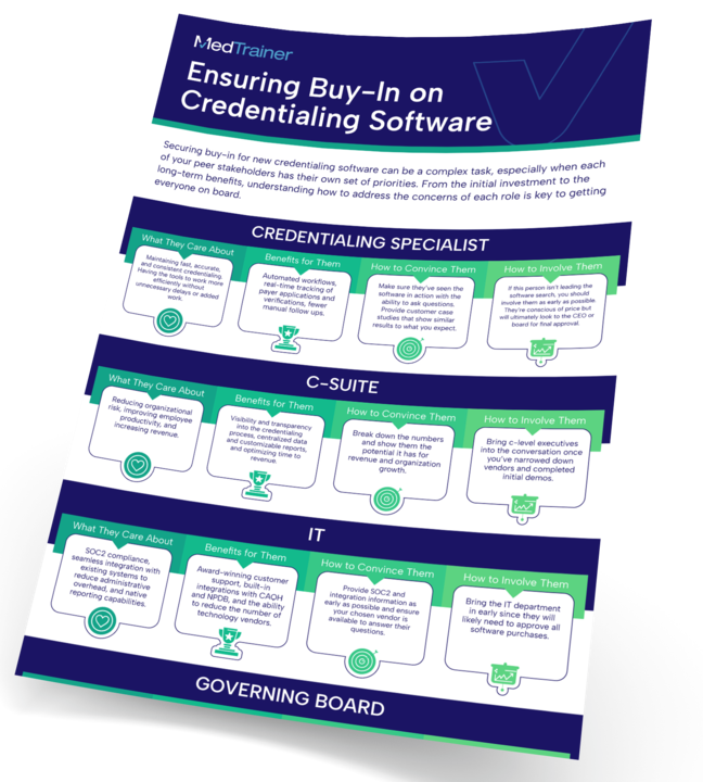 Get Everyone On Board With Credentialing Software