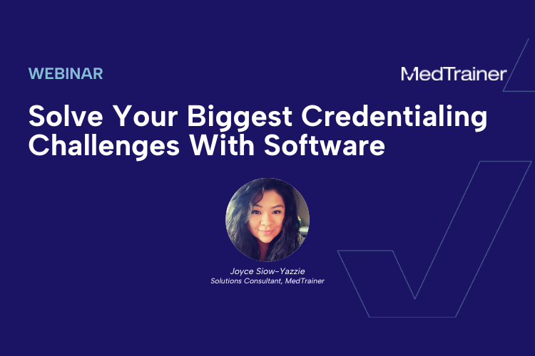 Credentialing Software Webinar Website