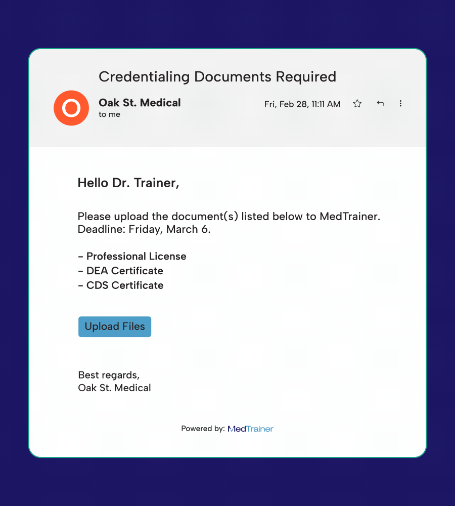 Credentialing Documents